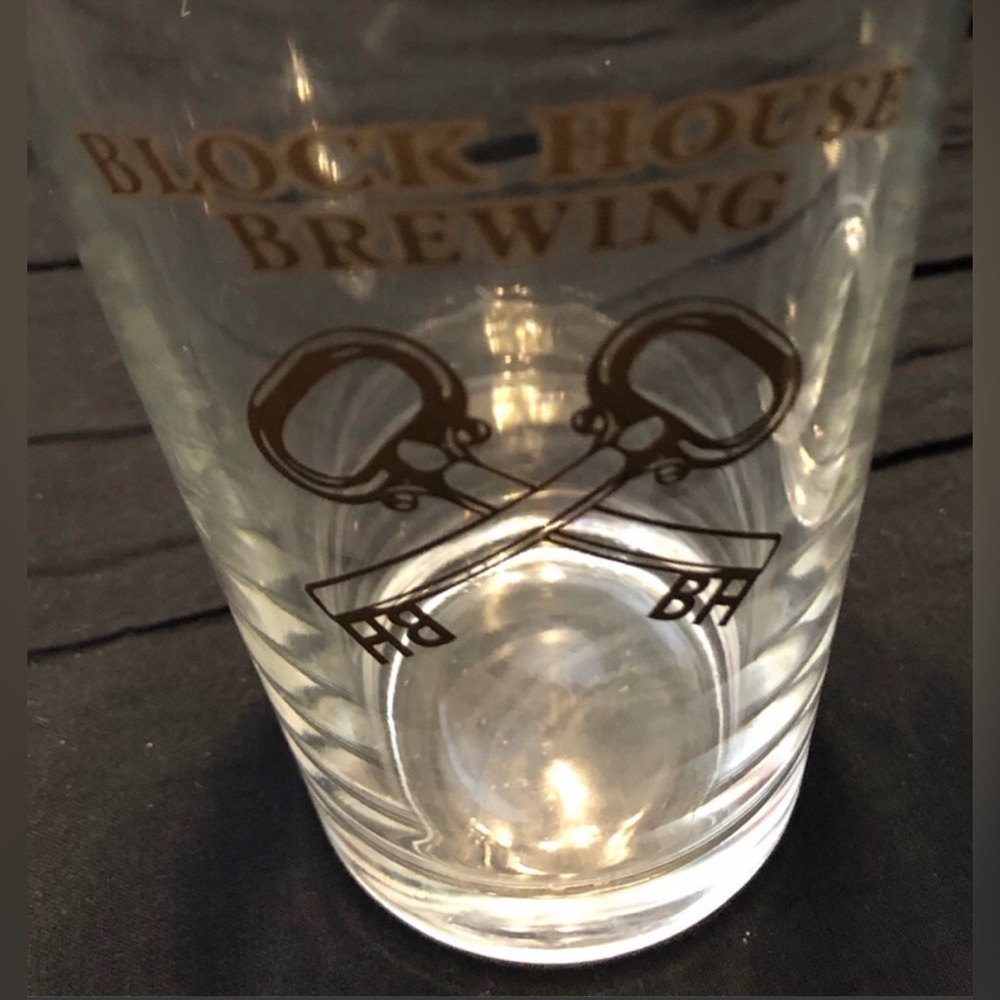 Block House Brewing Pint Glass